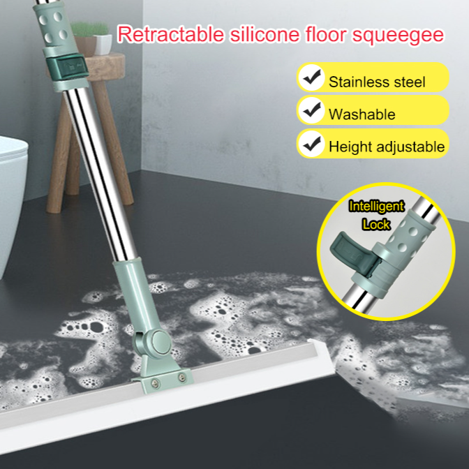 Retractable Silicone Floor Squeegee