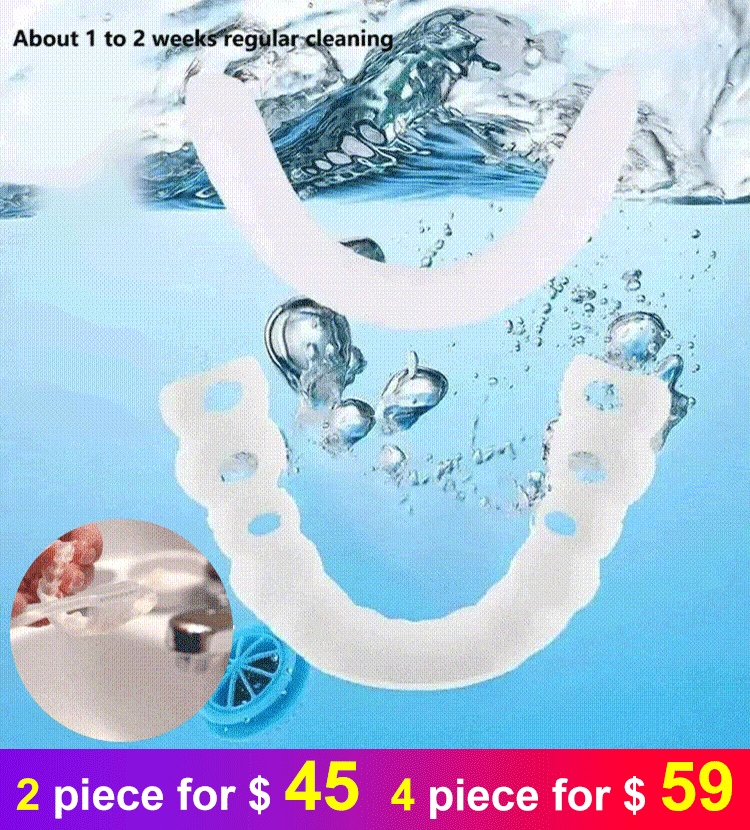 Whitening artificial teeth dentures