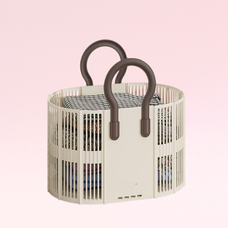 ตะกร้าผ้าสกปรกแบบพกพาสำหรับใช้ในครัวเรือน ตะกร้าเก็บผ้าสกปรกขนาดใหญ่ ตะกร้าผ้าสกปรก