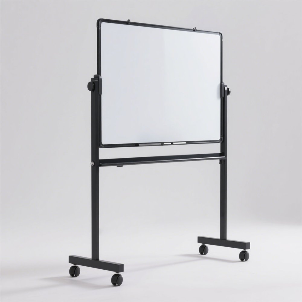 Tablă mobilă verticală cu suprafață albă