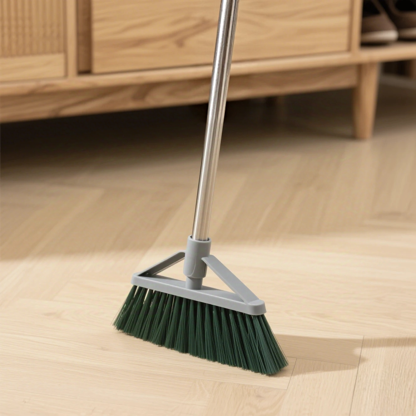 緑の実用的なほうき