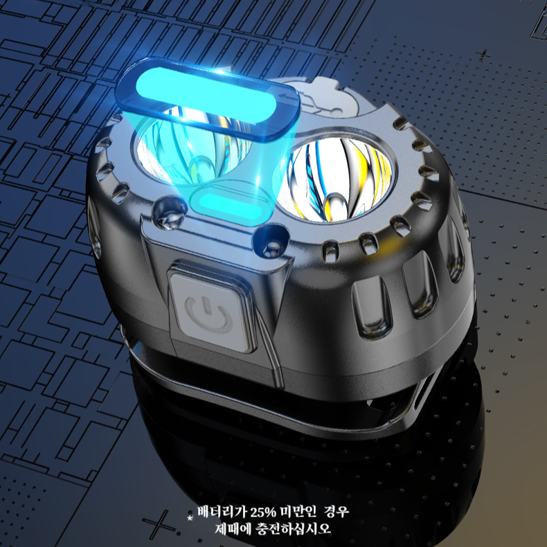 강광감응 롱래스팅 휴대용 헤드램프 다목적야외광등 휴대용 강광 감지 헤드램프