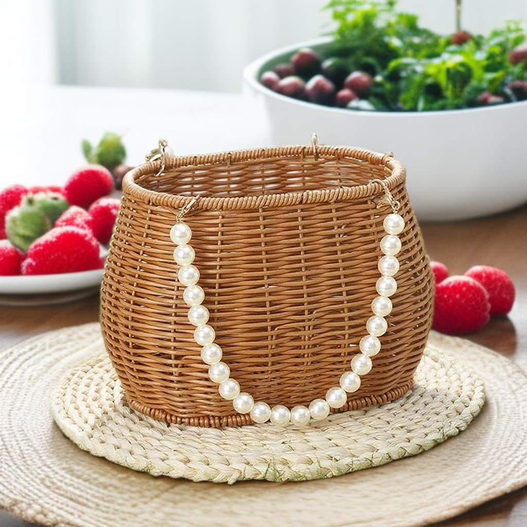 日常の多機能収納籐編みバスケット