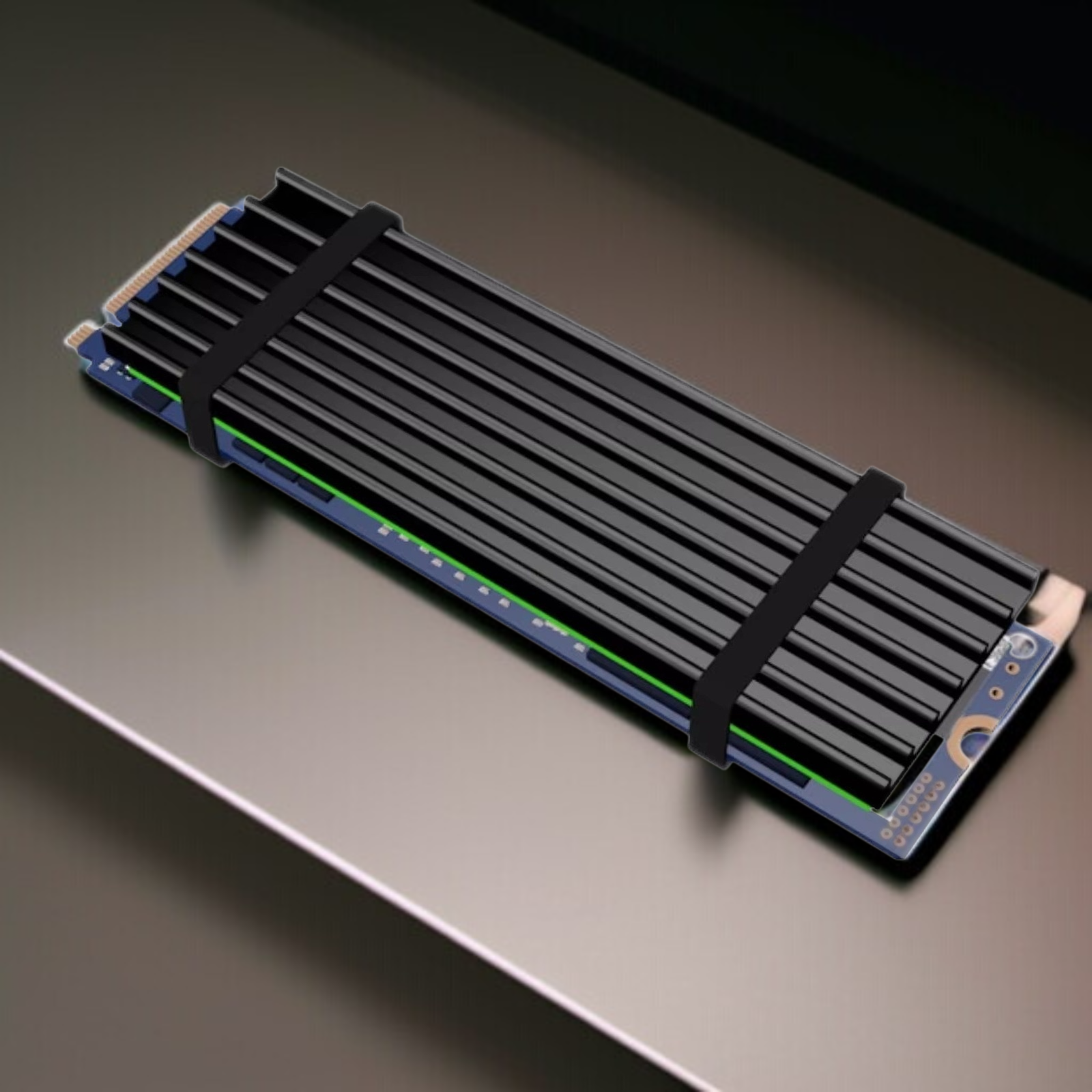 Disipador de calor eficiente para SSD M.2 NVME/SATA 2280, tamaño 70x22x3mm