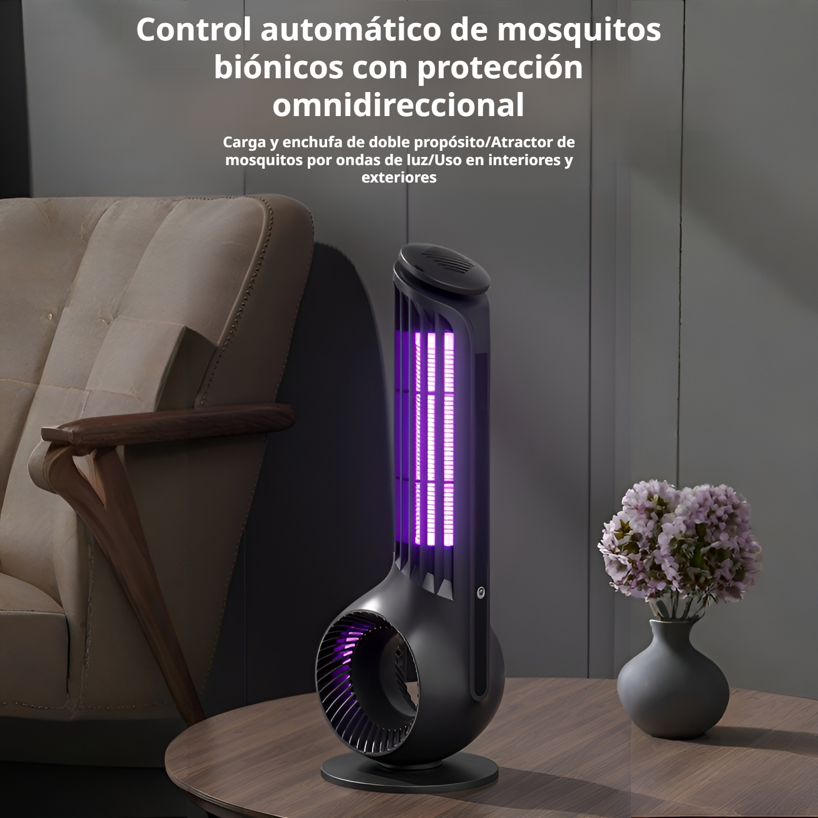 Trampa para mosquitos y lámpara asesina