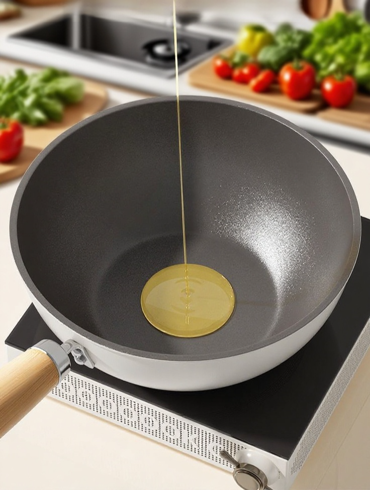 簡単お手入れ可能なノンスティックフライパン