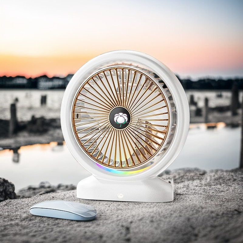 LEDライト付き卓上扇風機-NNOオンラインストア