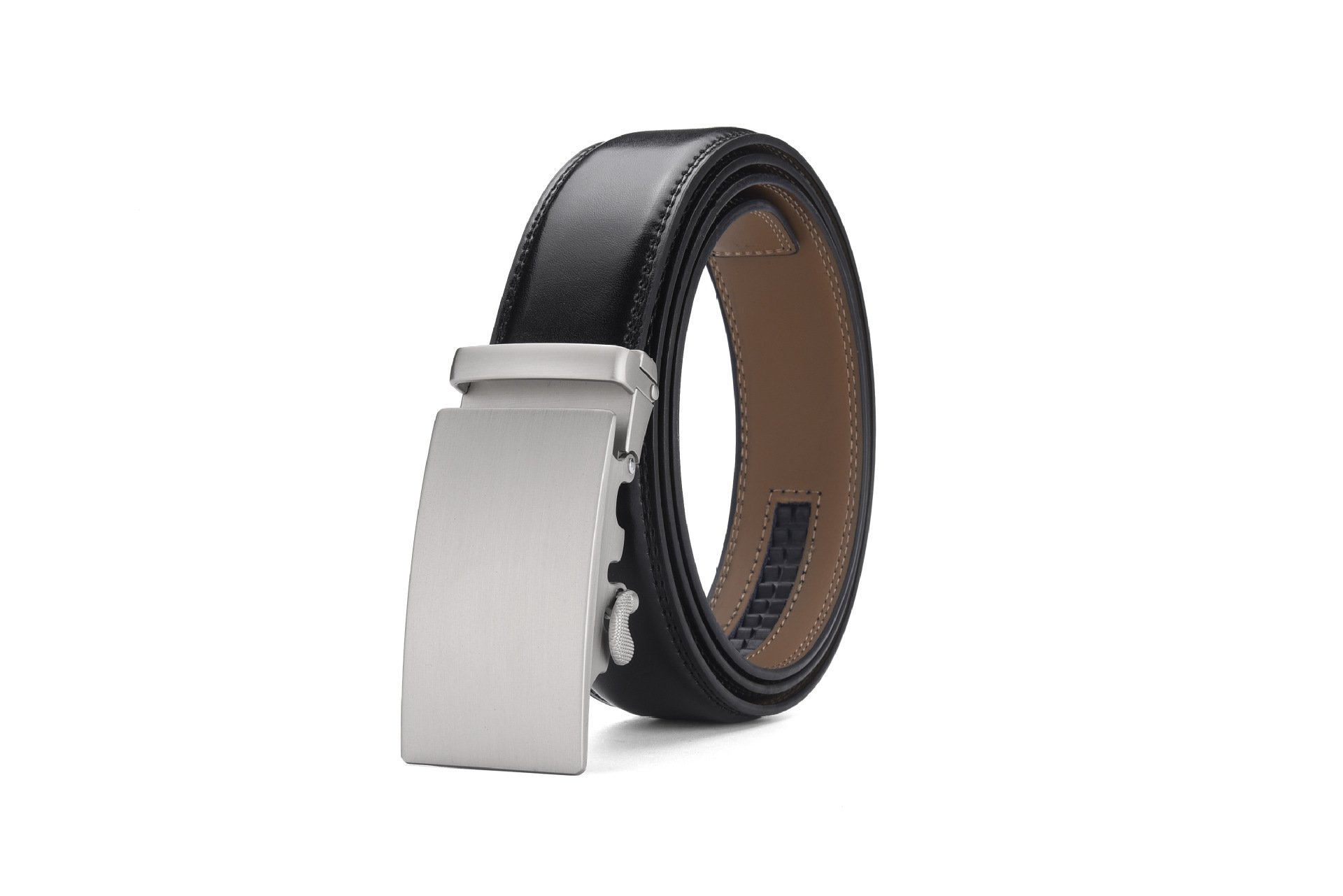 本物の牛革を使用したビジネスメンズベルト
