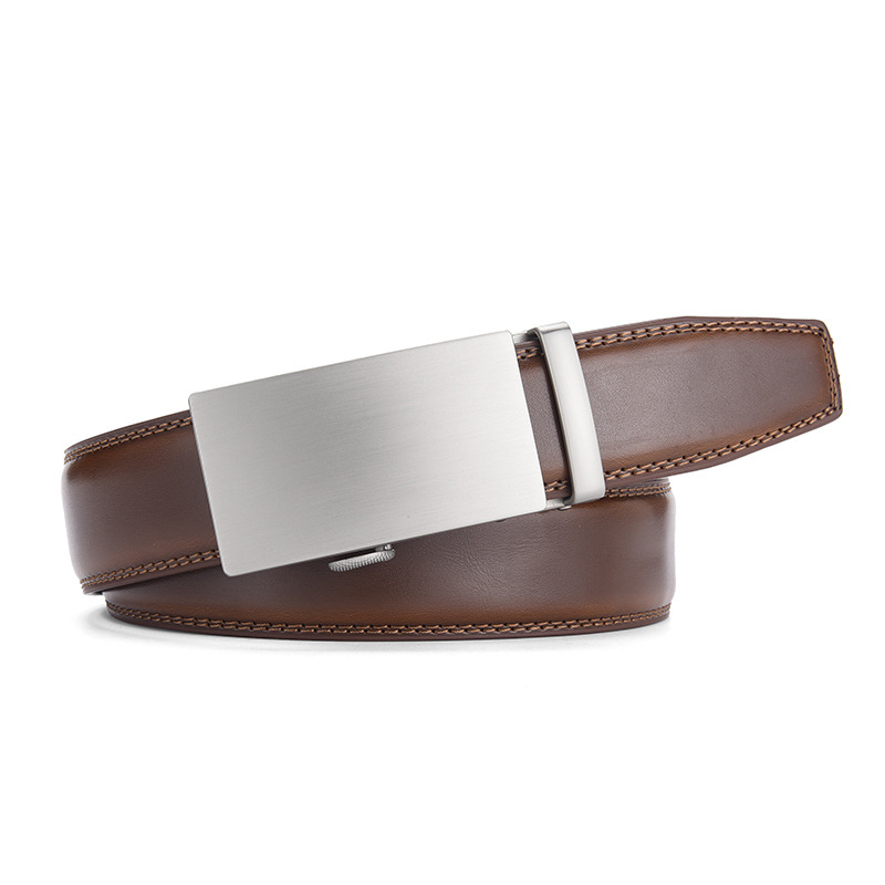 ビジネス・メンズ・ベルト 本物の牛革光沢ズボンベルト メンズベルト ビジネス光沢レザーメンズズボンベルト