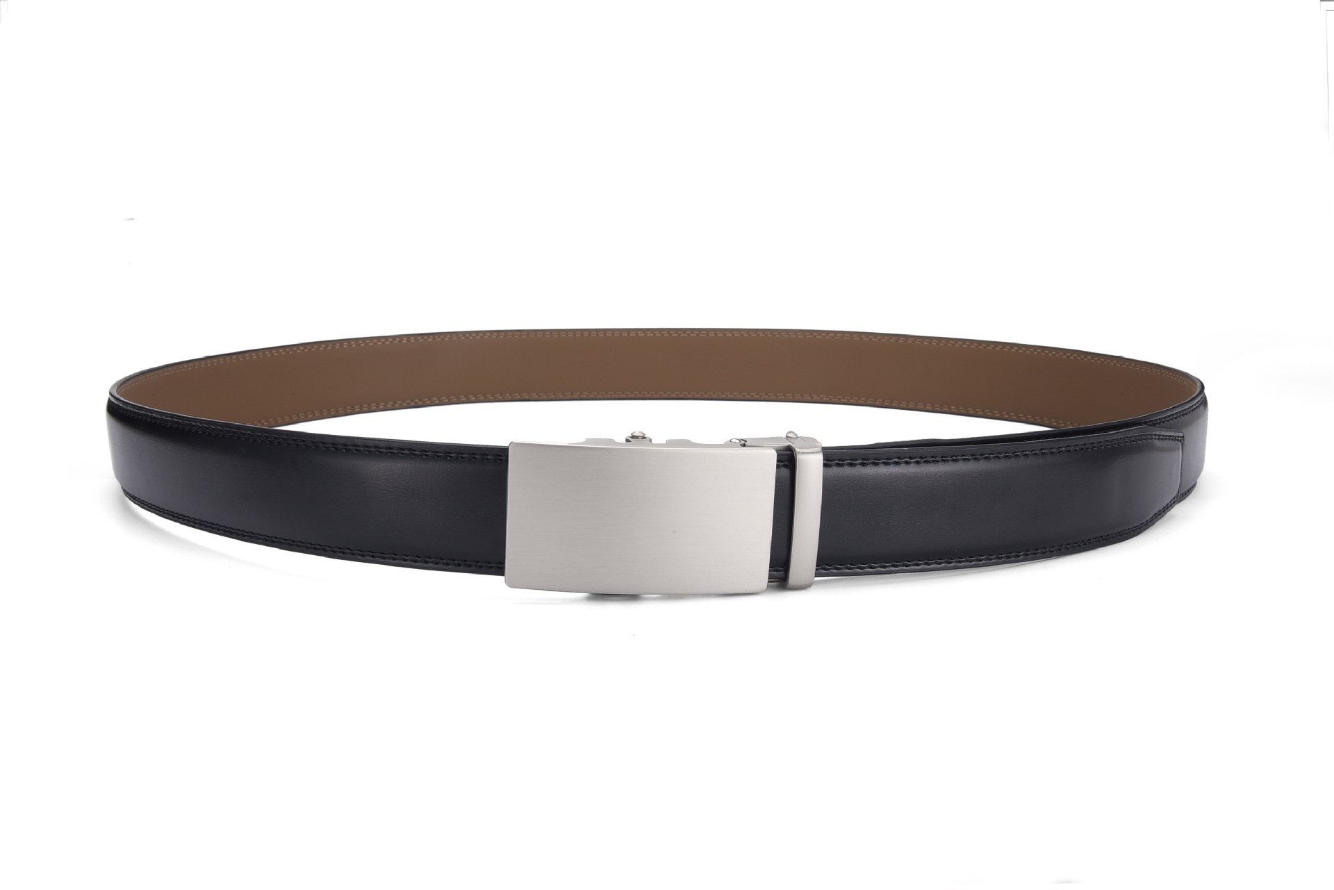 高品質レザーのシンプルなデザインベルト