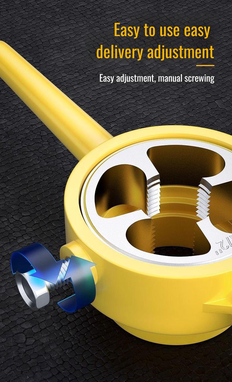 Efficient plastic pipe threader for home plumbing