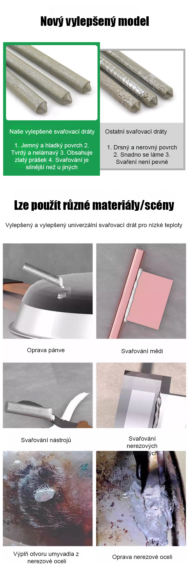 Svařovací drát s vyšší účinností – detail produktu