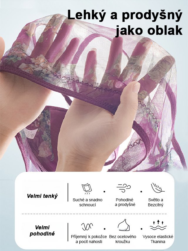 Podprsenka pro malé poprsí, zvětšující efekt, tenká a bezešvá