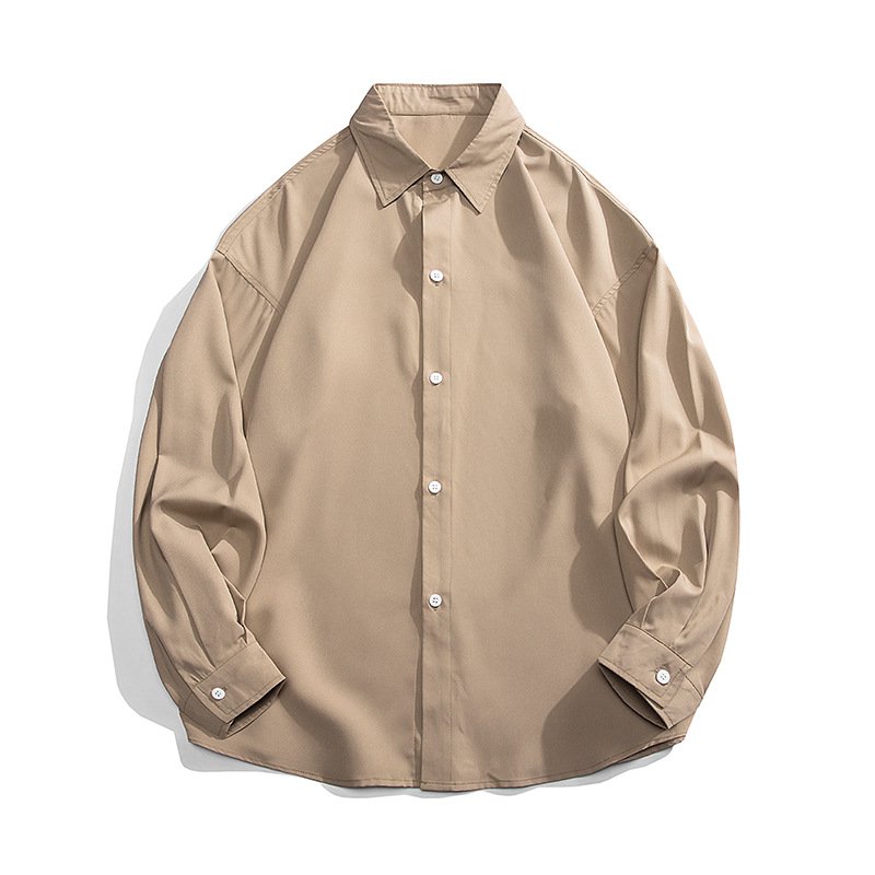 春の長袖シャツメンズゆったりハンサムカジュアルトレンドアウターシャツ