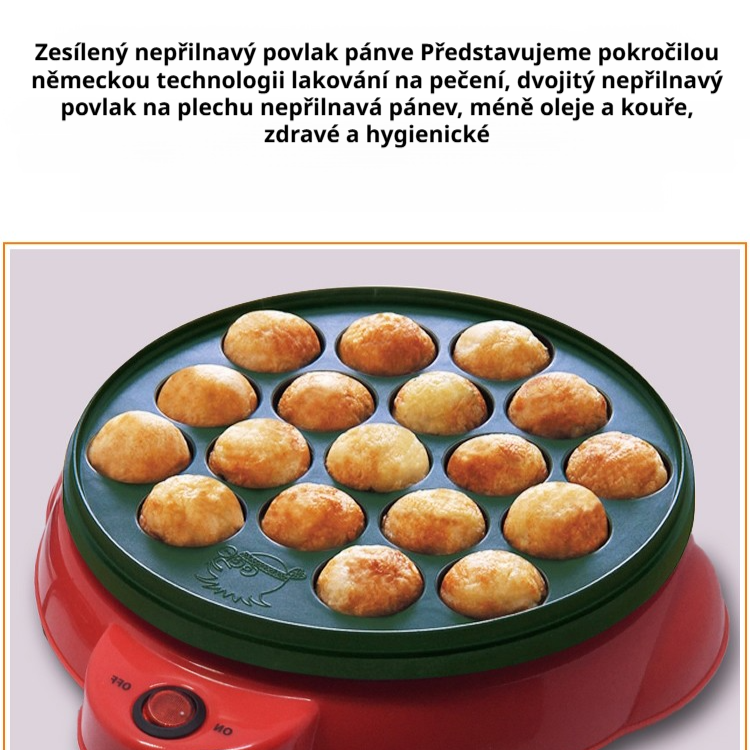 Zařízení na výrobu kuliček z chobotnice – Pečící stroj a příslušenství