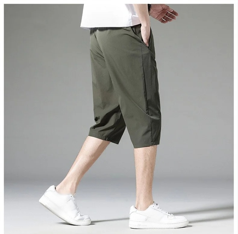 男女兼用アイスシルククロップドパンツ