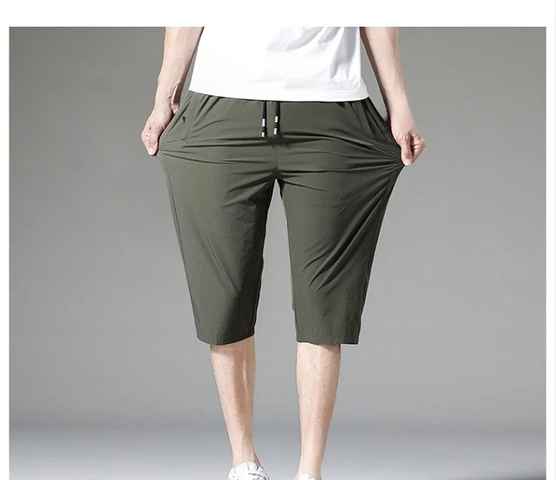 男女兼用アイスシルククロップドパンツ