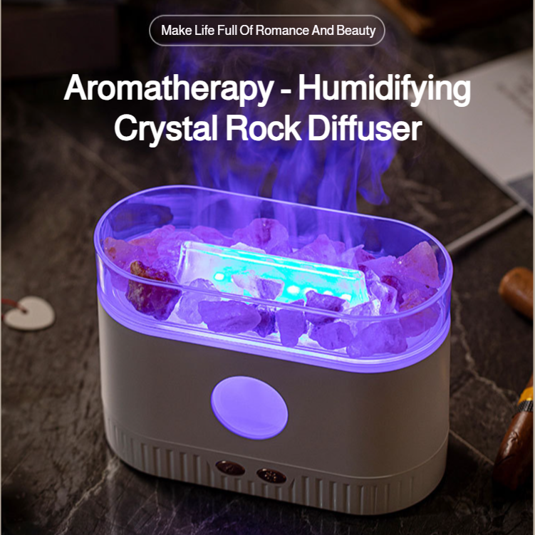 Crystal Colorful Ambient Lights Mute Aromatherapy Humidifier