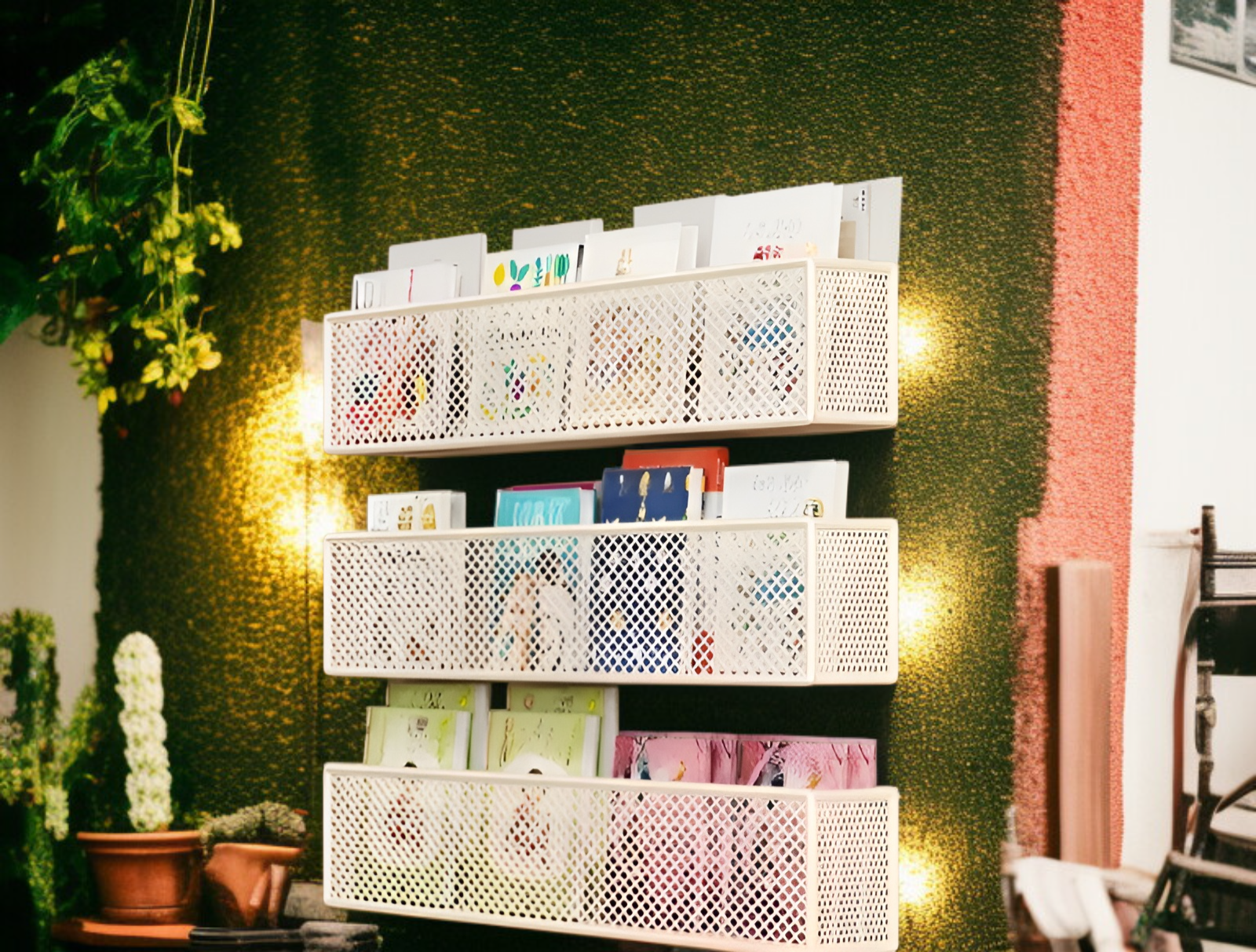 クラックラック家庭用ドアの後ろの多層狭い本棚キッチン壁収納ラックディスプレイ壁キャビネットバスルーム収納