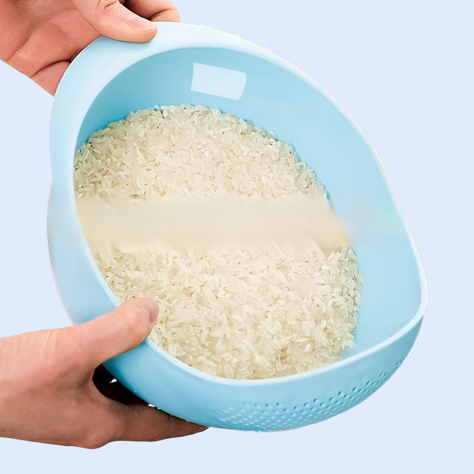 กะละมังล้างข้าวพลาสติกแบบใหม่ ใช้งานหลากหลาย