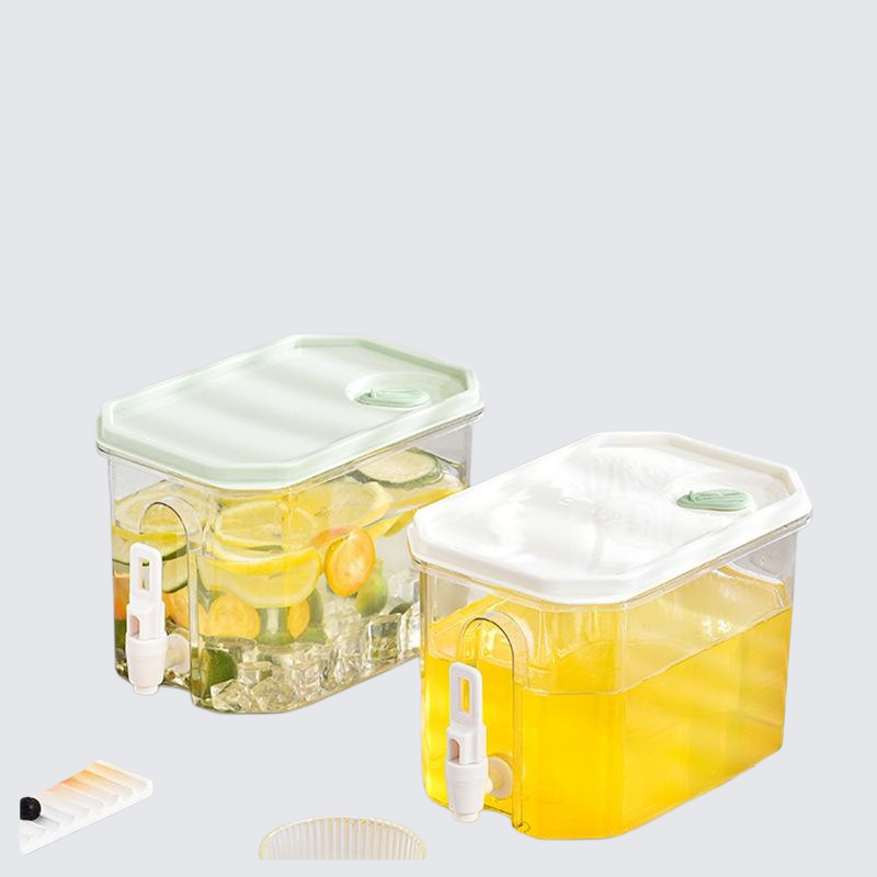 家用高顏值大容量冷水壺帶龍頭冰箱涼水壺夏季水果茶壺