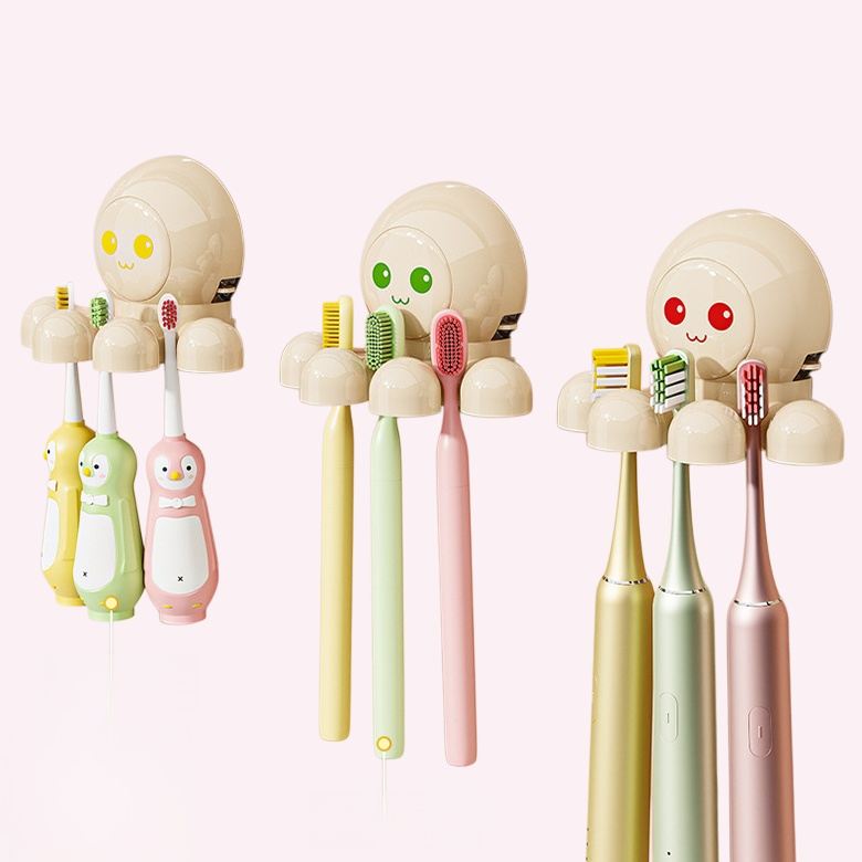 取り外し可能な収納 歯ブラシホルダー 歯ブラシホルダー パンチなし 掃除用具を整理 強力な負荷