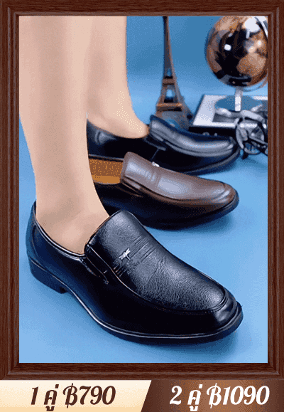 【หนังแท้ 100%】รองเท้าหนังพื้นนิ่มสำหรับคุณพ่อ