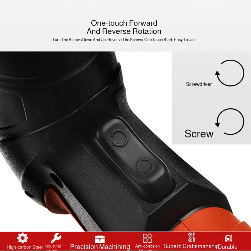 Close-up of durable electric drill bits