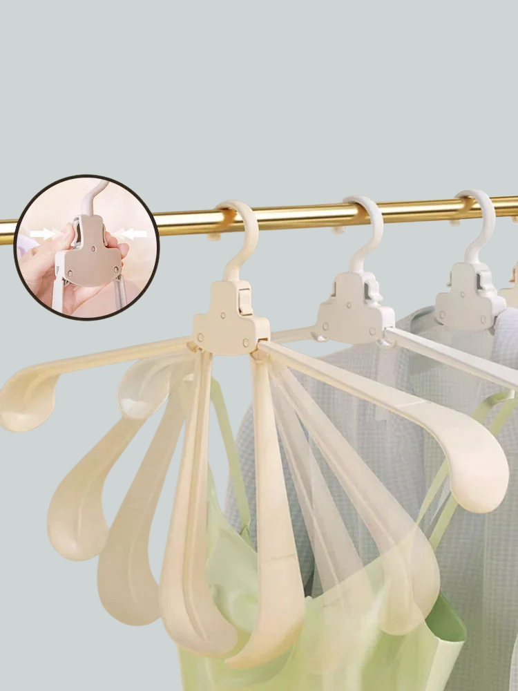 Automatic magic folding hanger
