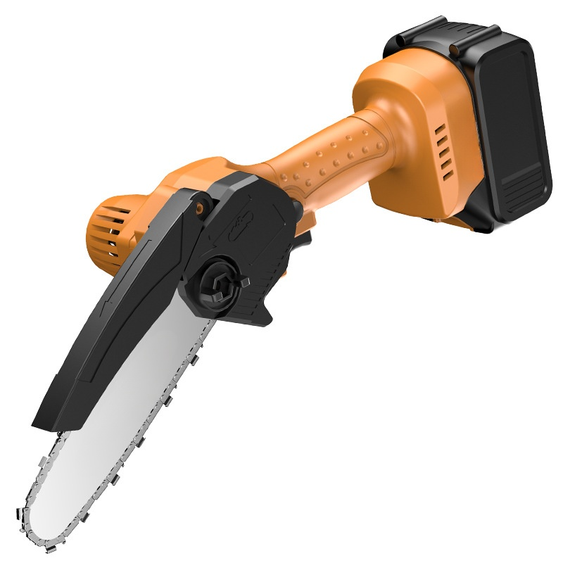 정원에서 사용하는 충전식 전기톱