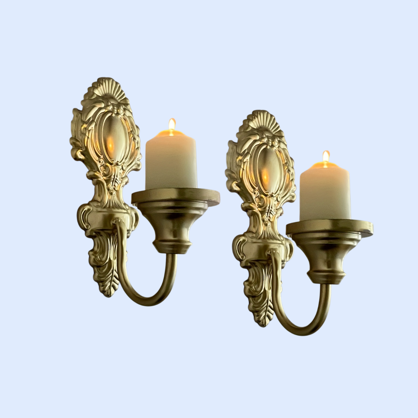 アメリカンスタイルのアイアンウォールキャンドルホルダー