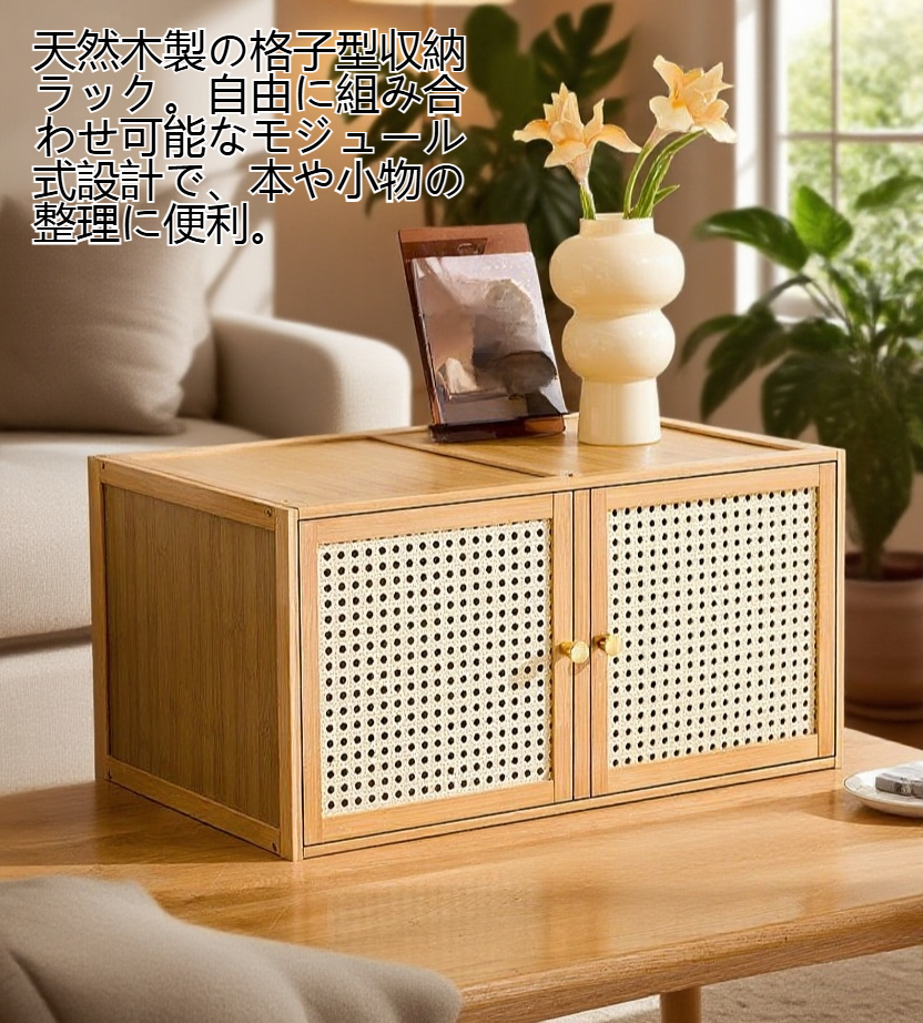 天然木を使用した高品質な収納箱の詳細