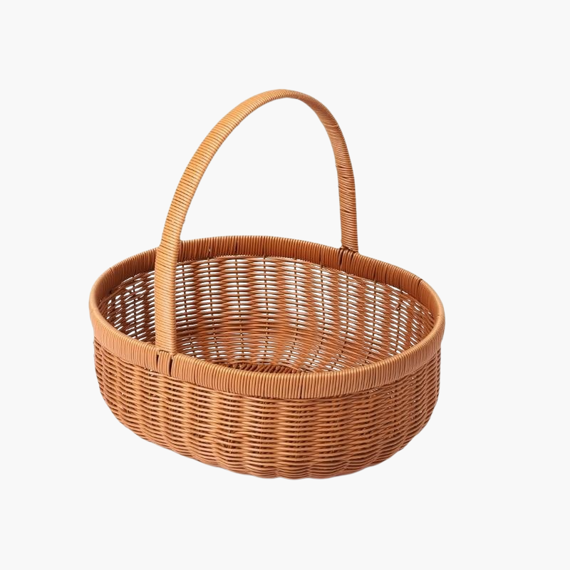 收納籃仿藤編織筐