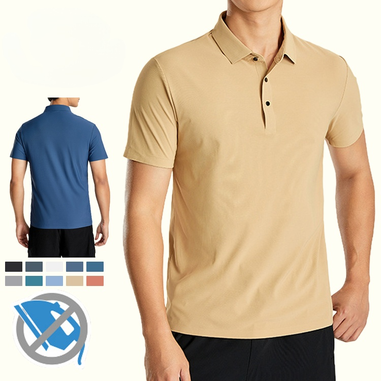 シルク メンズポロシャツ ドレープ性 シワ防止 高通気性
