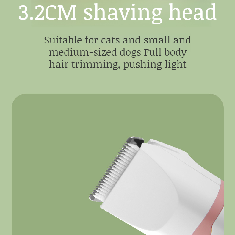 Powerful and quiet electric pet shaver for home use