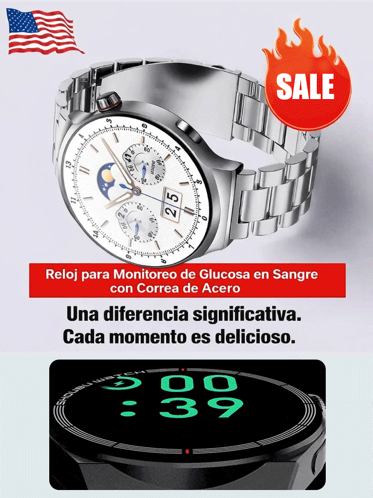【¡Recomendado por médicos!】¡El reloj inteligente de salud más avanzado!