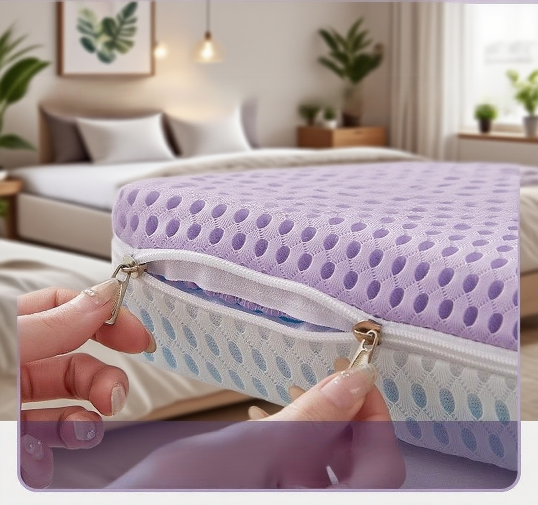 Gel memory foam mattress in a stylish bedroom setting