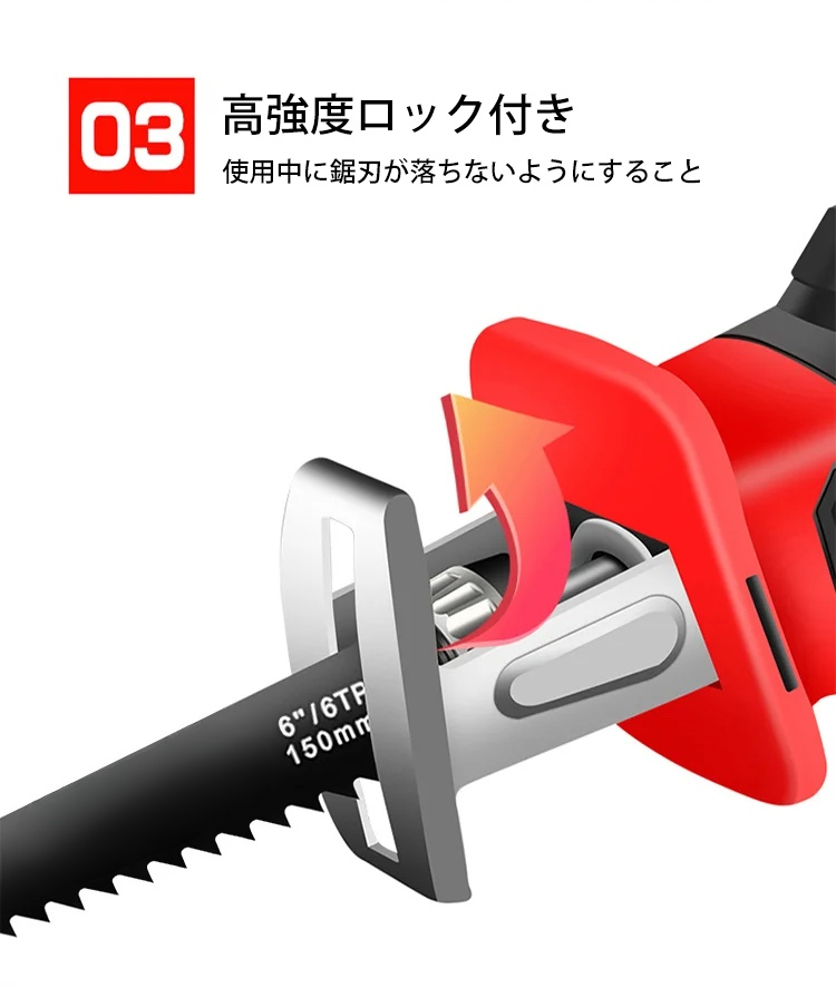 レシプロソーで金属パイプをカットするシーン