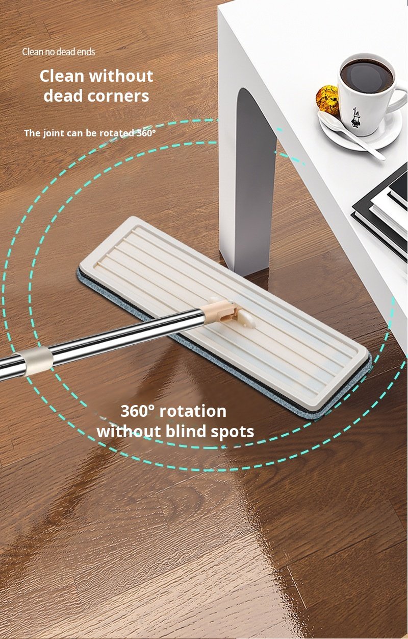 Durable household mop for all floor types