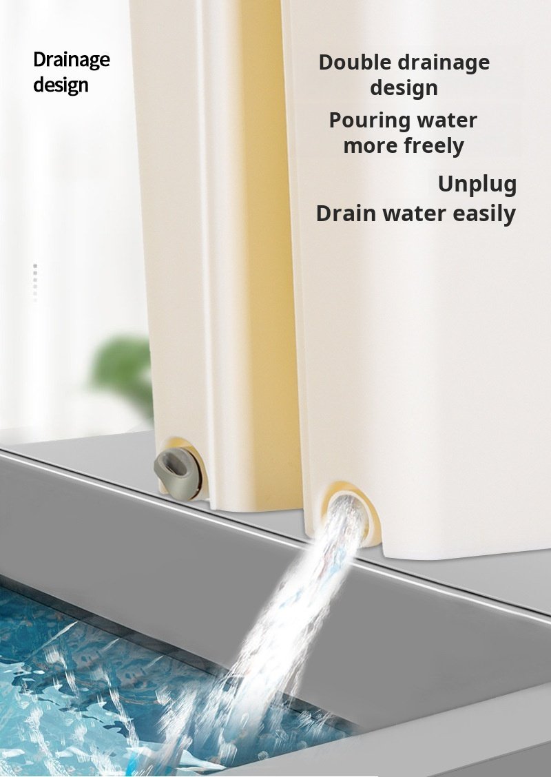 Household flat mop ergonomic handle detail