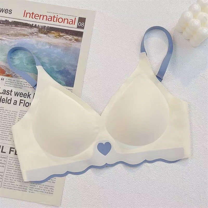 アイスシルク無痕ブラジャーセットスポーツ下着