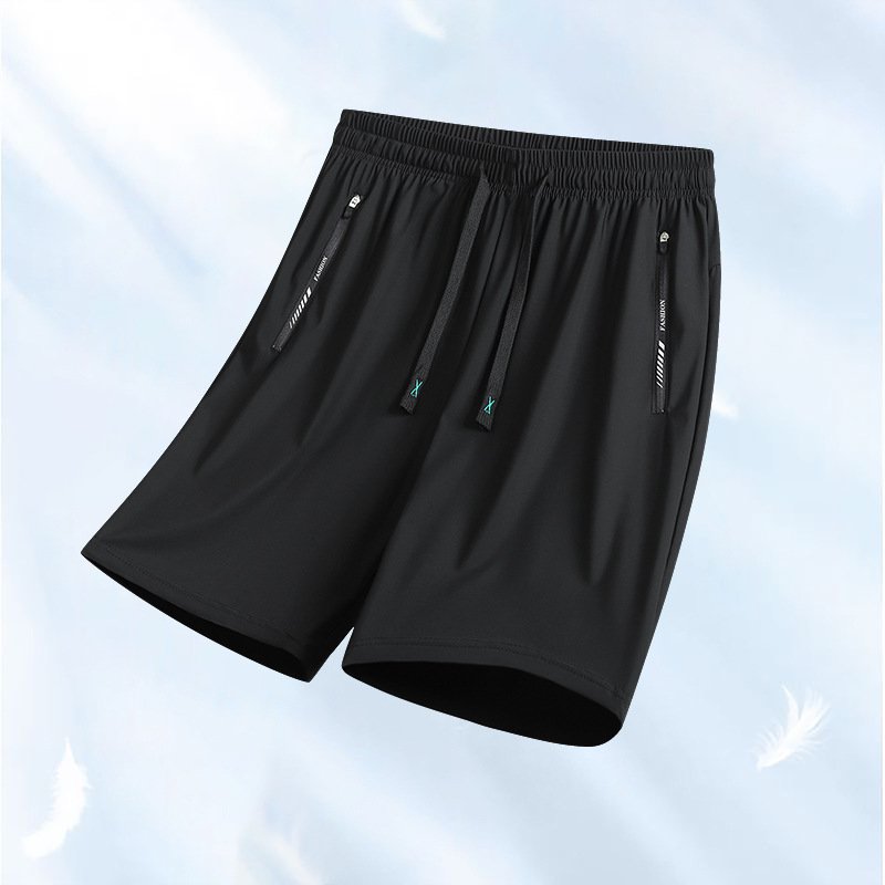 夏のアイスショートパンツ男性速乾スポーツパンツ