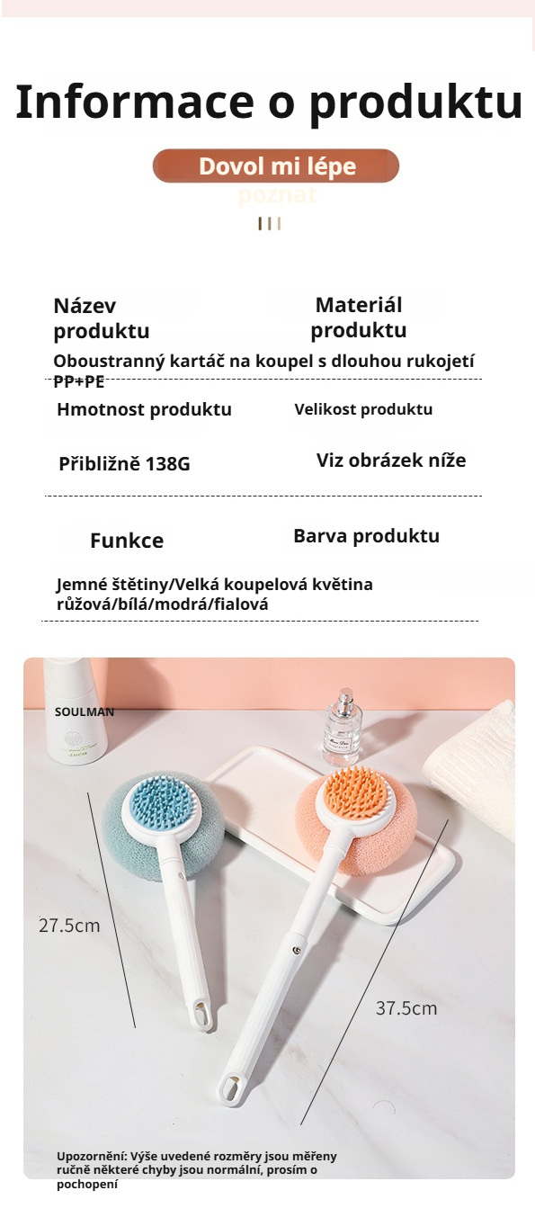 Moderní design koupelnového kartáče