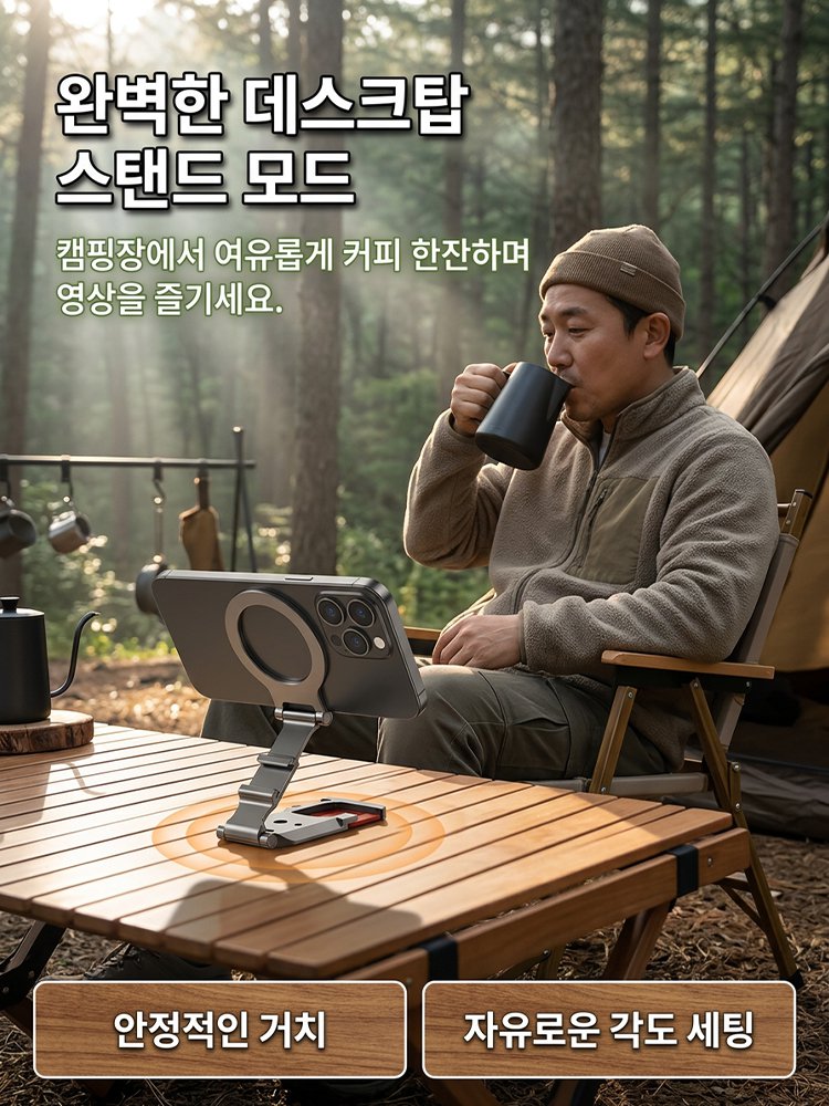 [1초탈부착] 맥세이프 카라비너 올인원 멀티 스탠드