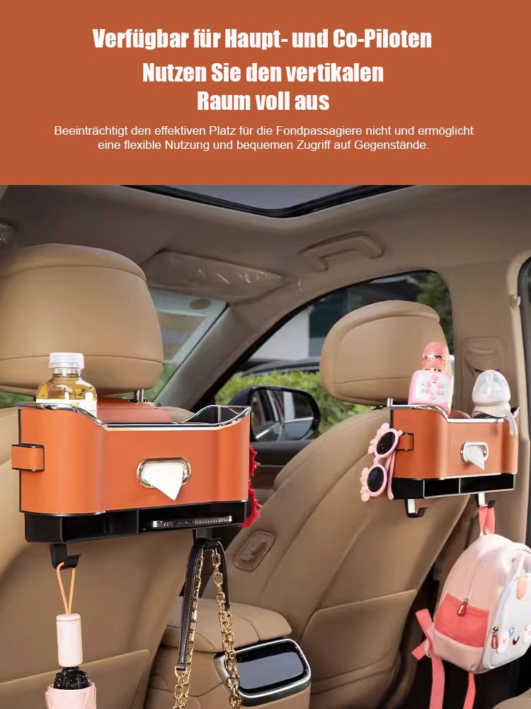 Multifunktionale Aufbewahrungsbox im Auto