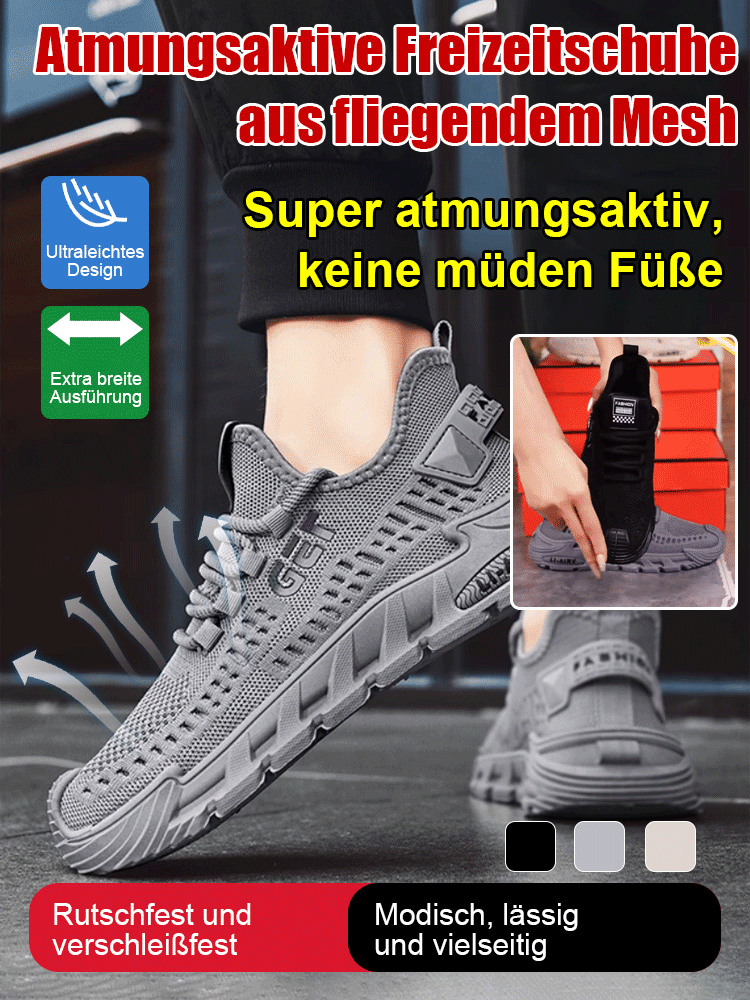 Atmungsaktive Freizeitschuhe aus fliegendem Mesh