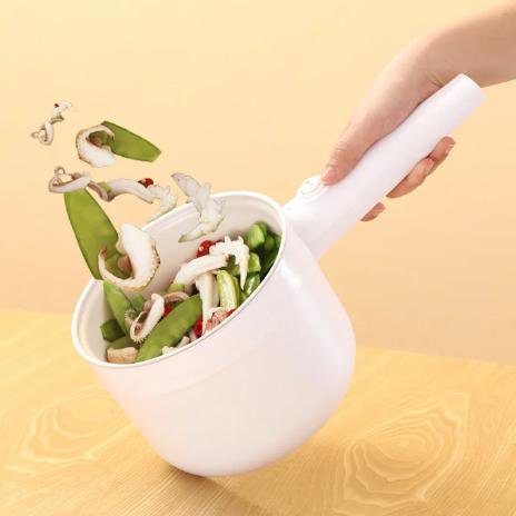 【 Ceramic non-stick 】 Multifunctional electric cooking pot