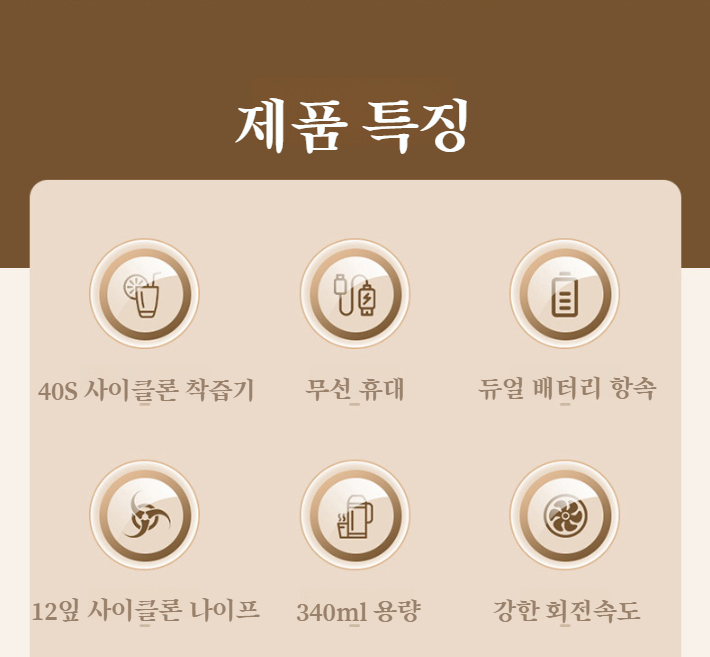 소형 회오리 착즙기 사용 모습