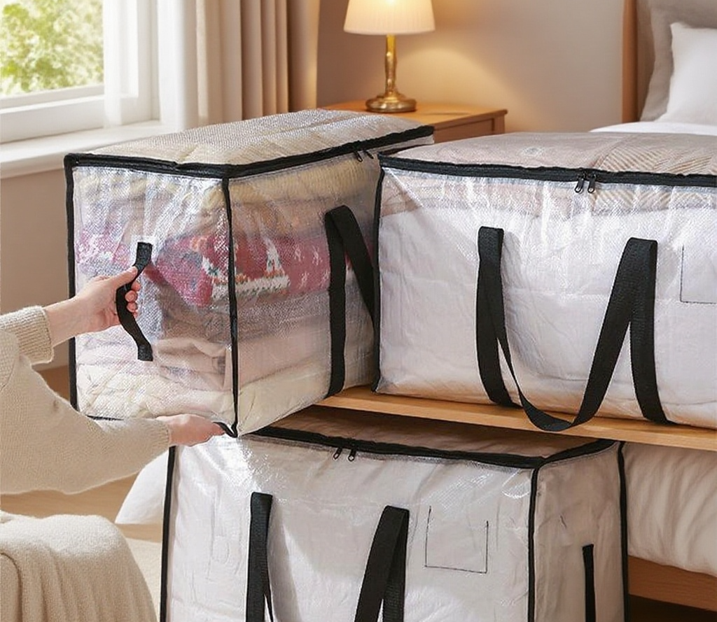 引っ越しや季節の衣替えに便利な収納袋