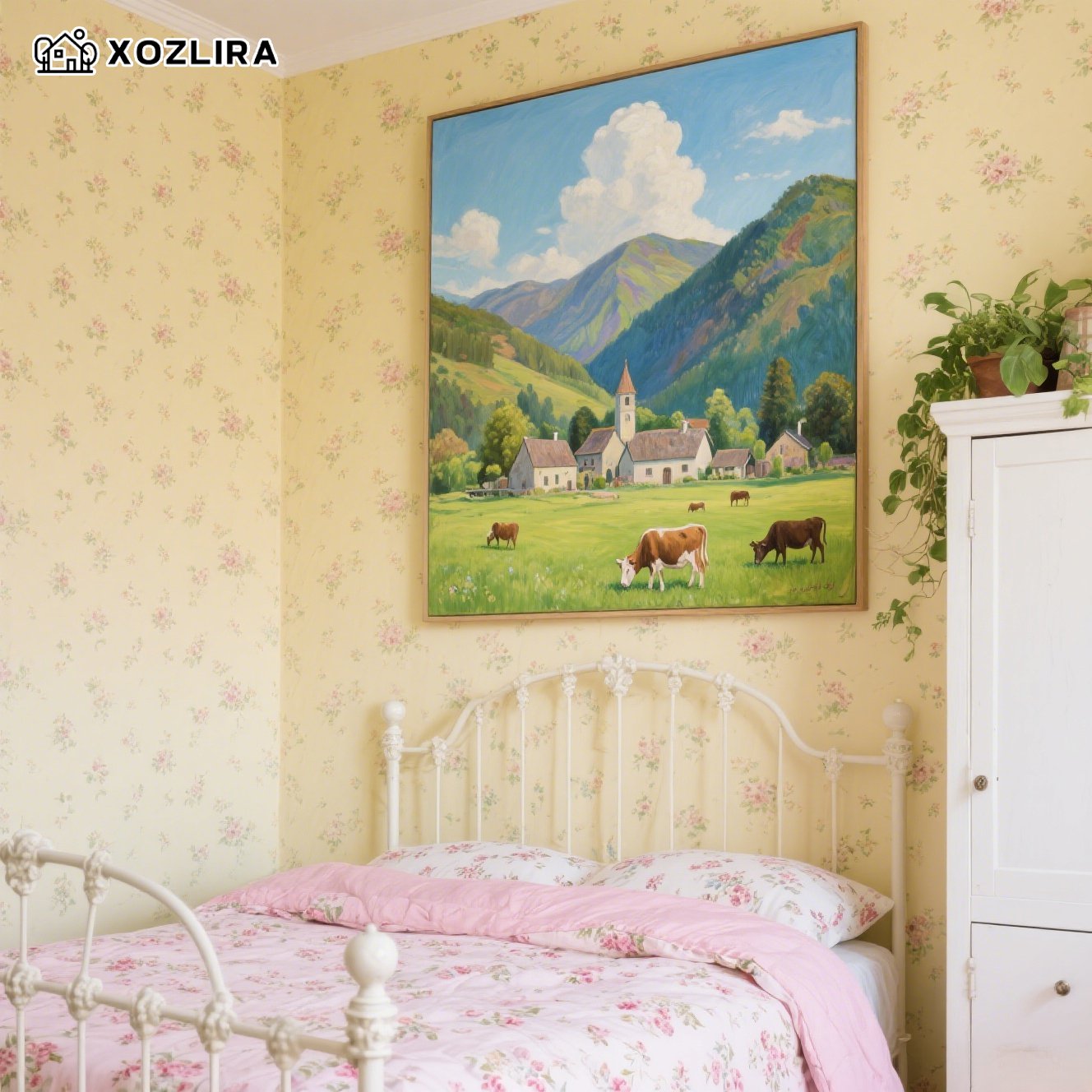 가볍고 고급스러운 장식화는 우아하고 고급스럽습니다.